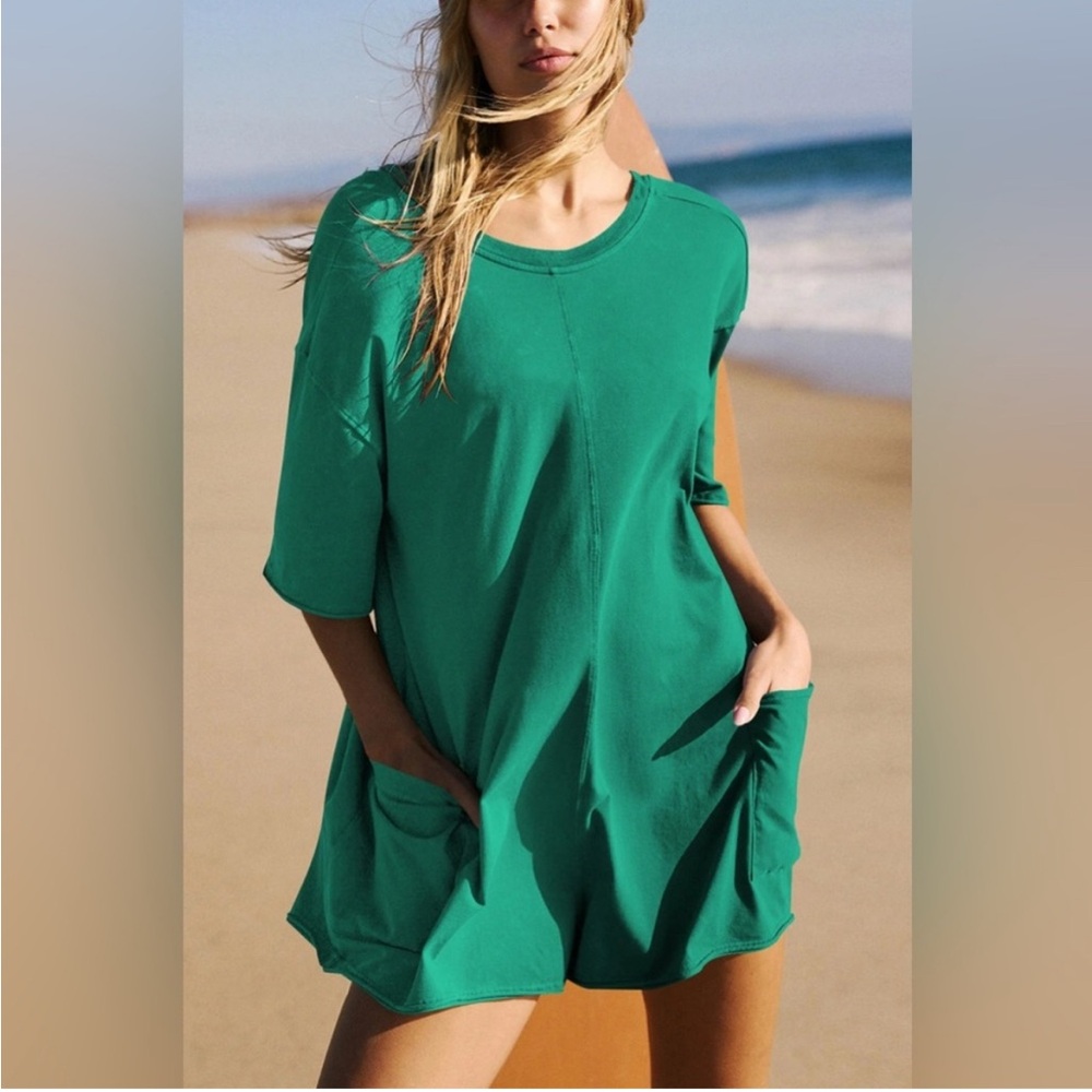 Free People Movement Hot Shot Tee Romper